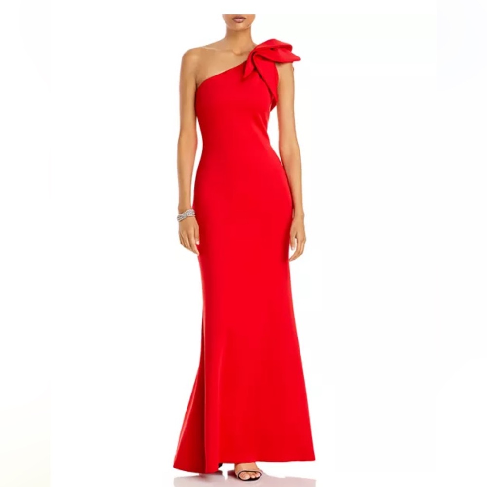 One-Shoulder Red Gown - Exclusive